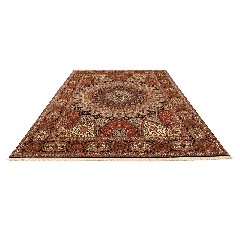 Täbriz - 50 Raj Teppich 253x351cm - Perserteppich - mehrfarbig