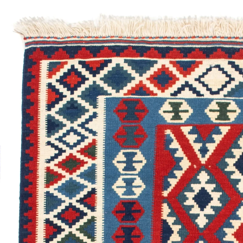 Kelim Fars Teppich 103x104cm - dunkelrot