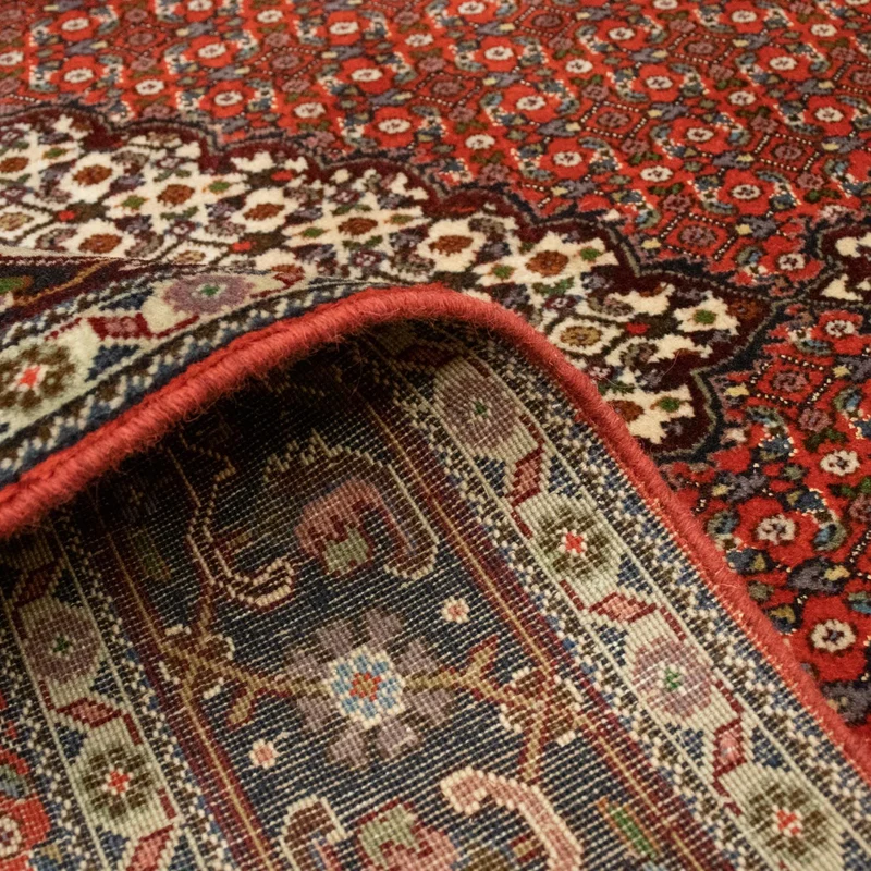 Täbriz Teppich 146x208cm - Perserteppich - hellrot