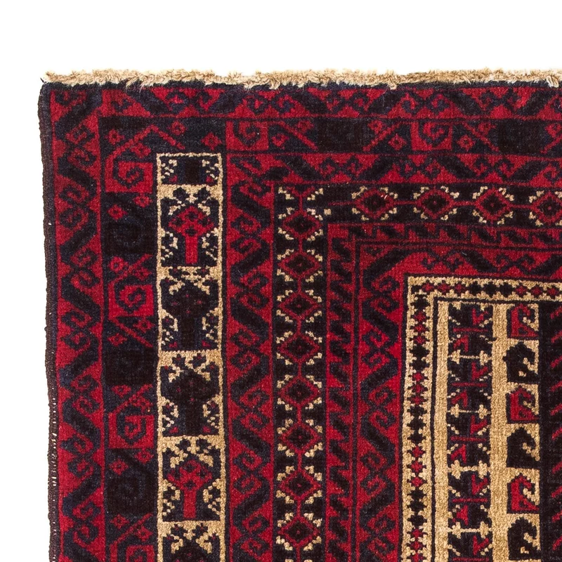 Belutsch Teppich 82x130cm - Orientteppich - dunkelrot