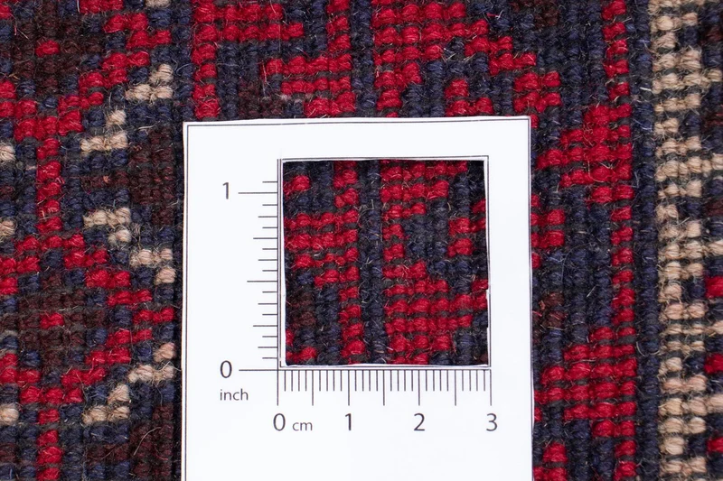 Belutsch Teppich 82x130cm - Orientteppich - dunkelrot