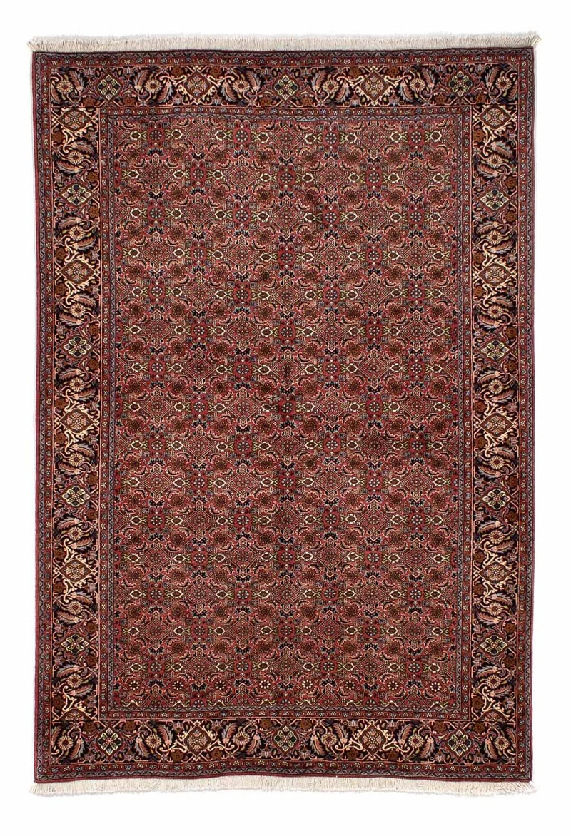 Bidjar Teppich 170x246cm - Perserteppich - dunkelrot