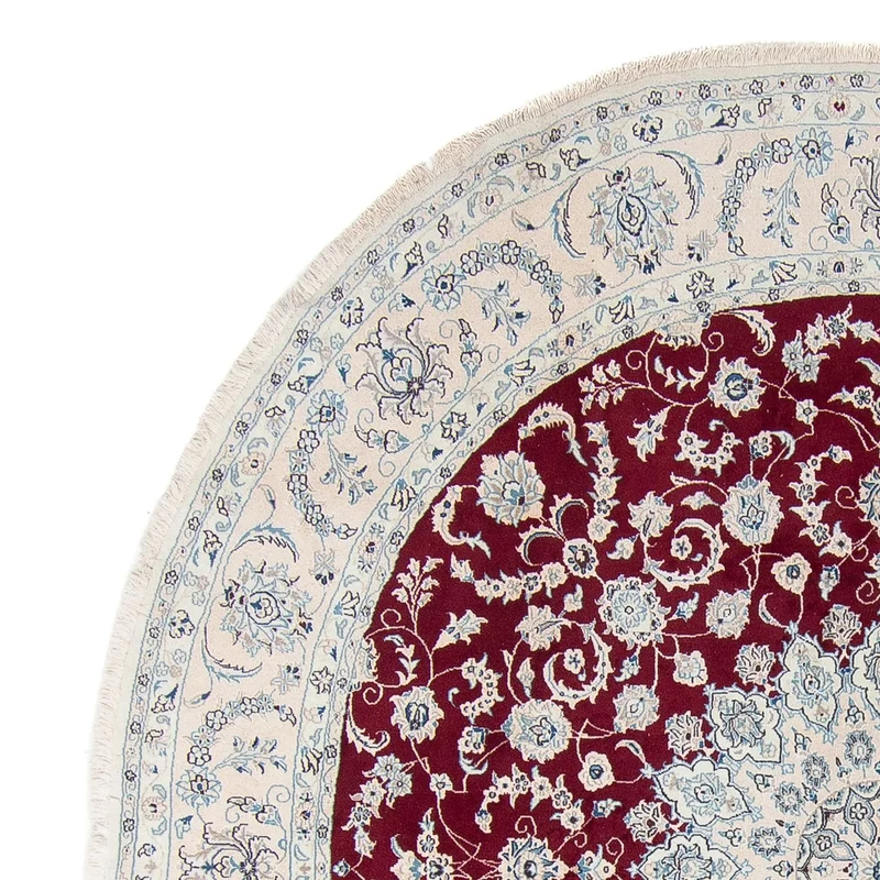Nain Teppich 295x295cm - Perserteppich - dunkelrot