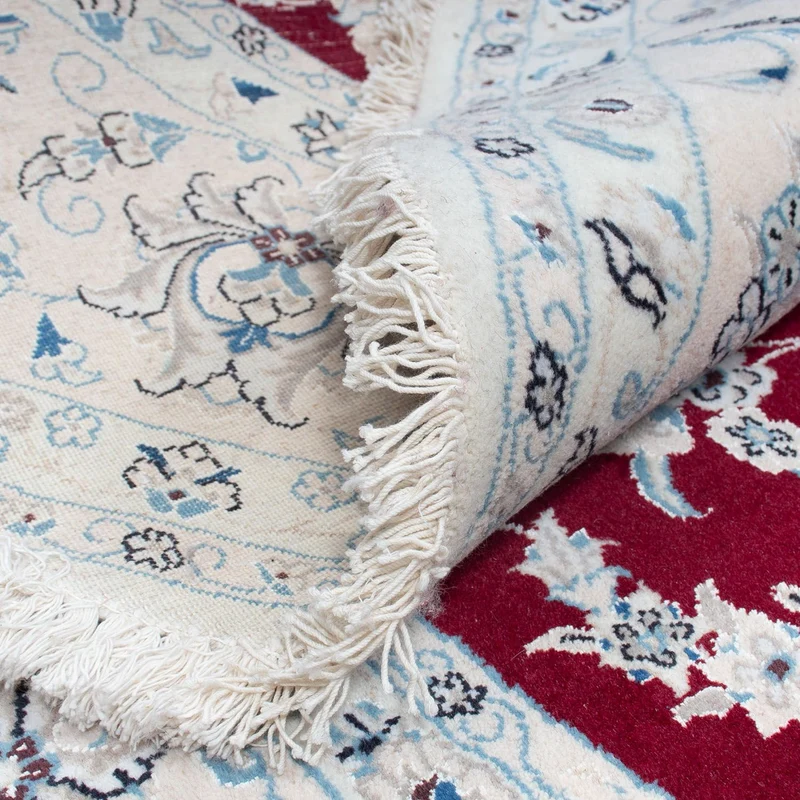 Nain Teppich 295x295cm - Perserteppich - dunkelrot