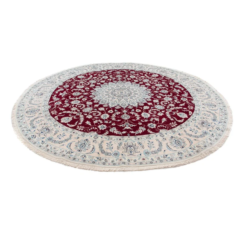 Nain Teppich 295x295cm - Perserteppich - dunkelrot