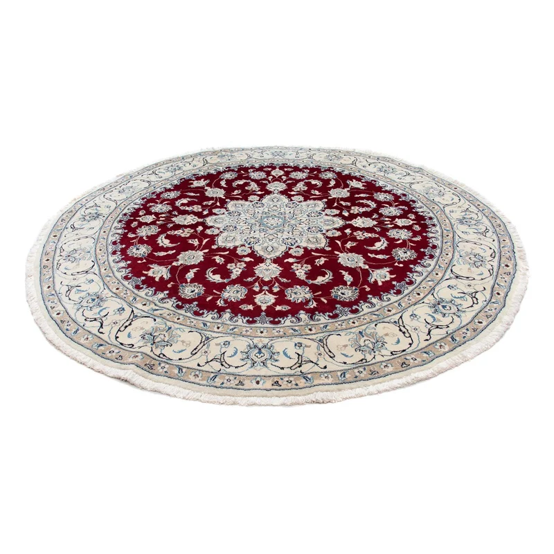 Nain Teppich 245x245cm - Perserteppich - dunkelrot
