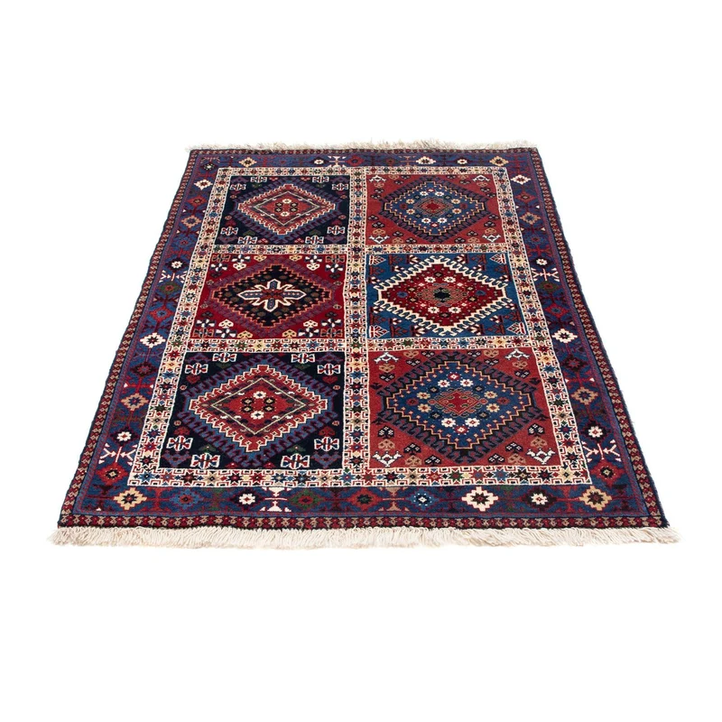 Yalameh Teppich 100x140cm - Perserteppich - dunkelrot