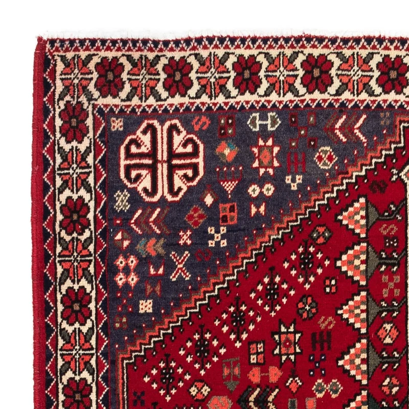 Abadeh Teppich 100x144cm - Perserteppich - dunkelrot