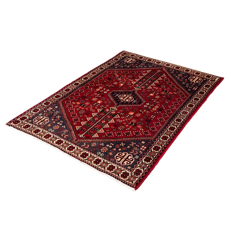 Abadeh Teppich 100x144cm - Perserteppich - dunkelrot