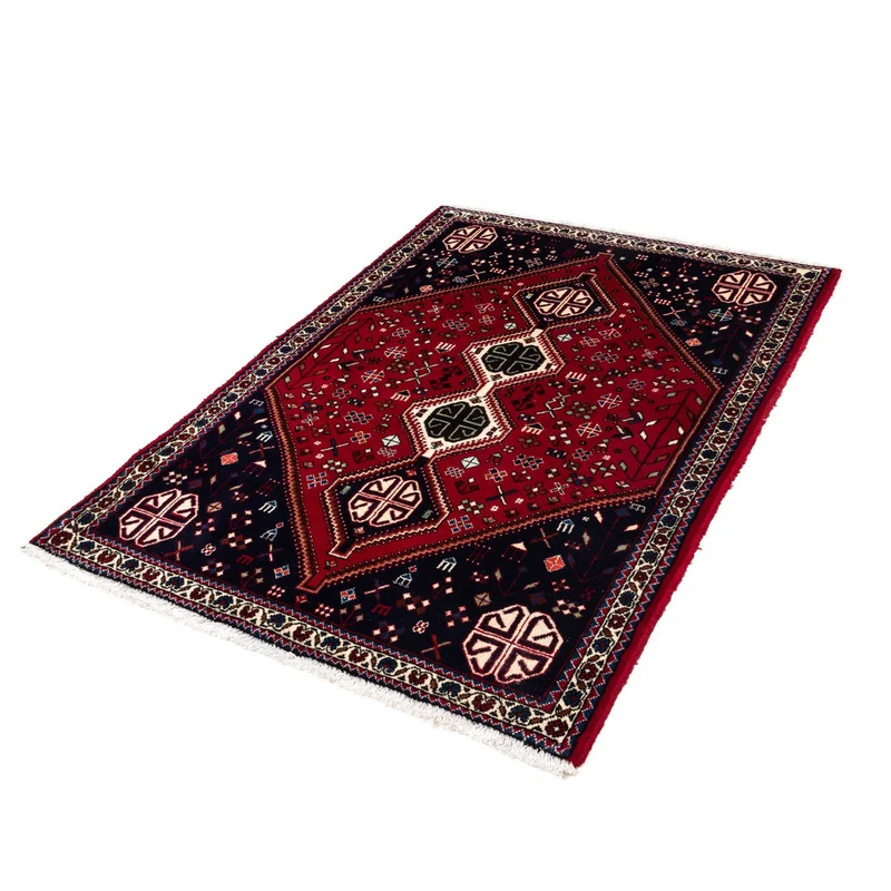Abadeh Teppich 100x145cm - Perserteppich - dunkelrot