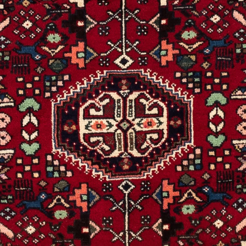 Abadeh Teppich 101x150cm - Perserteppich - dunkelrot