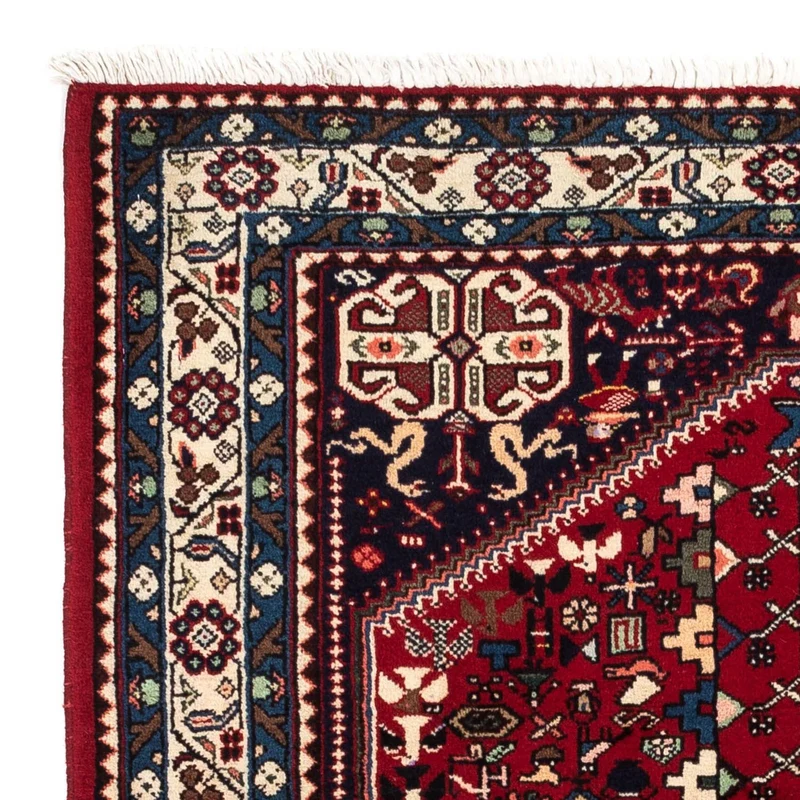 Abadeh Teppich 101x150cm - Perserteppich - dunkelrot