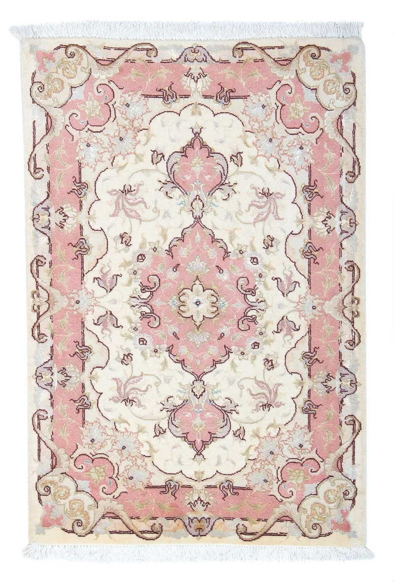 Täbriz - 50 Raj Teppich 60x92cm - Perserteppich - beige