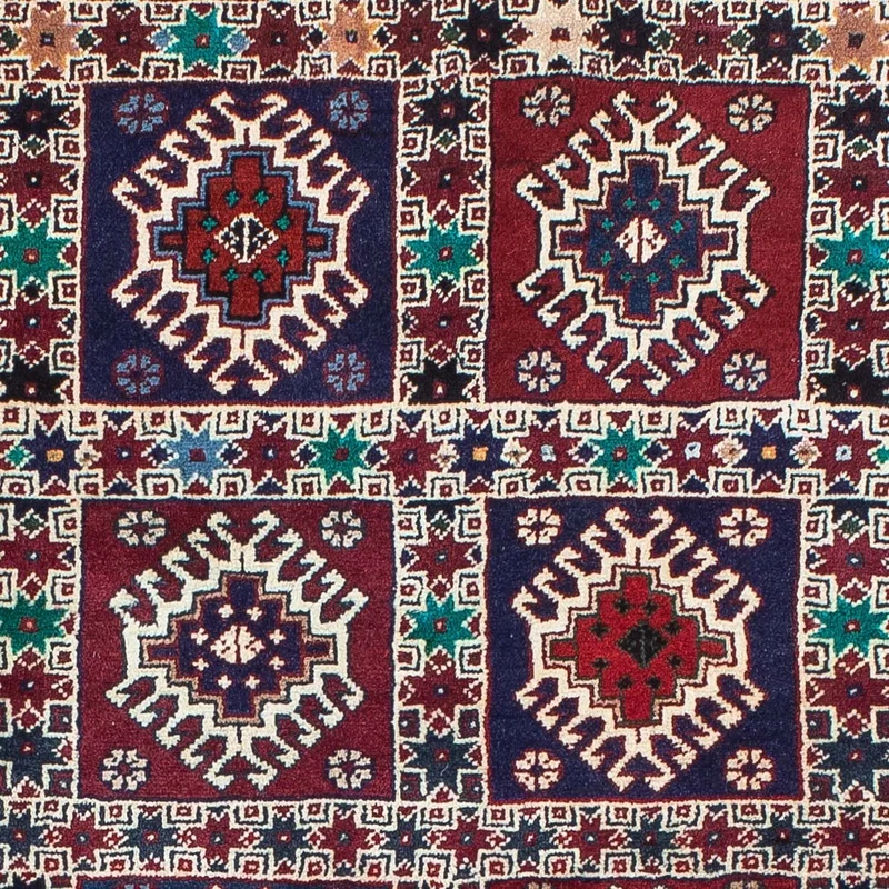 Yalameh Teppich 103x151cm - Perserteppich - blau
