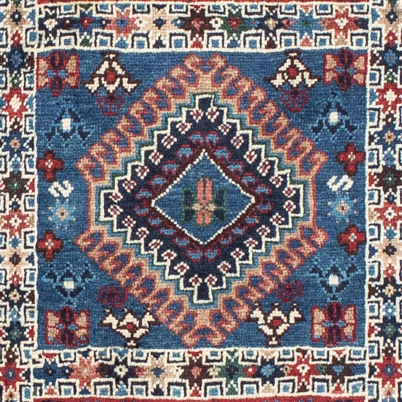 Yalameh Teppich 100x143cm - Perserteppich - blau