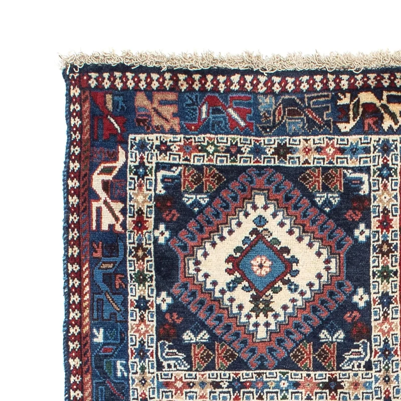 Yalameh Teppich 100x143cm - Perserteppich - blau