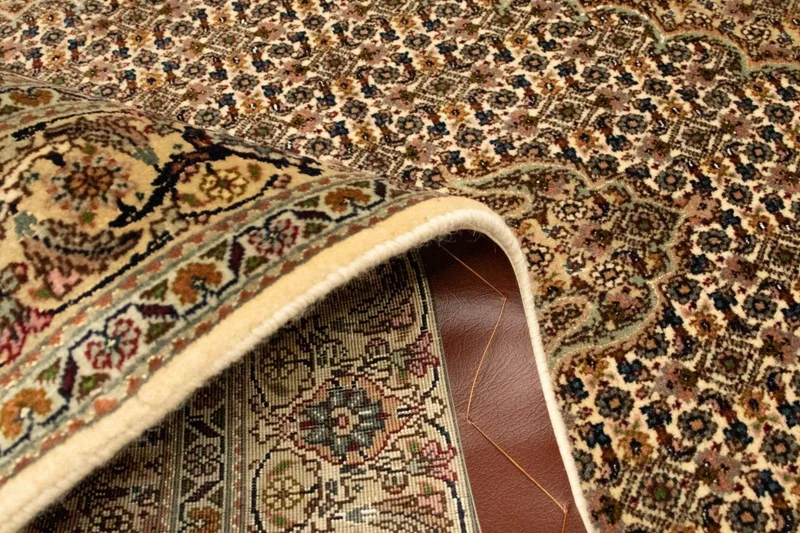 Täbriz - 50 Raj Teppich 102x153cm - Perserteppich - beige