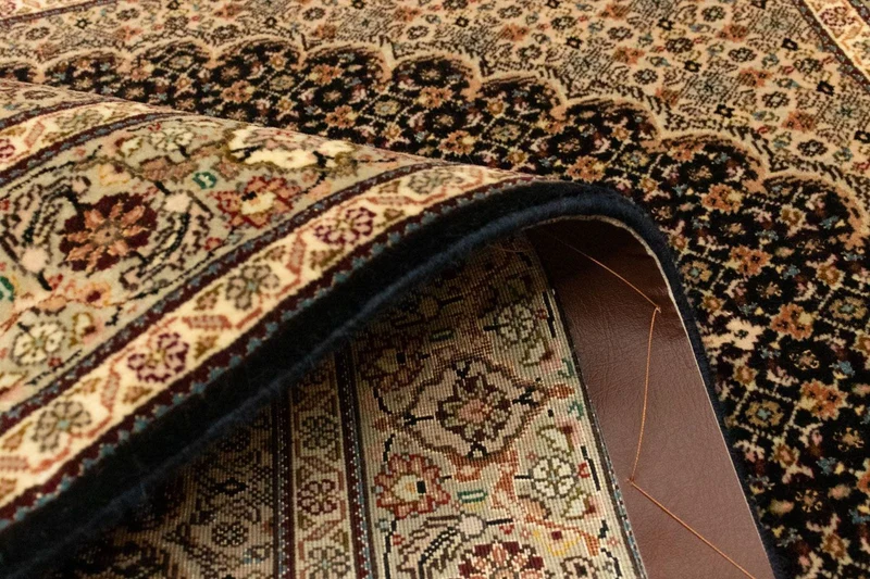 Täbriz - 50 Raj Teppich 102x150cm - Perserteppich - dunkelblau