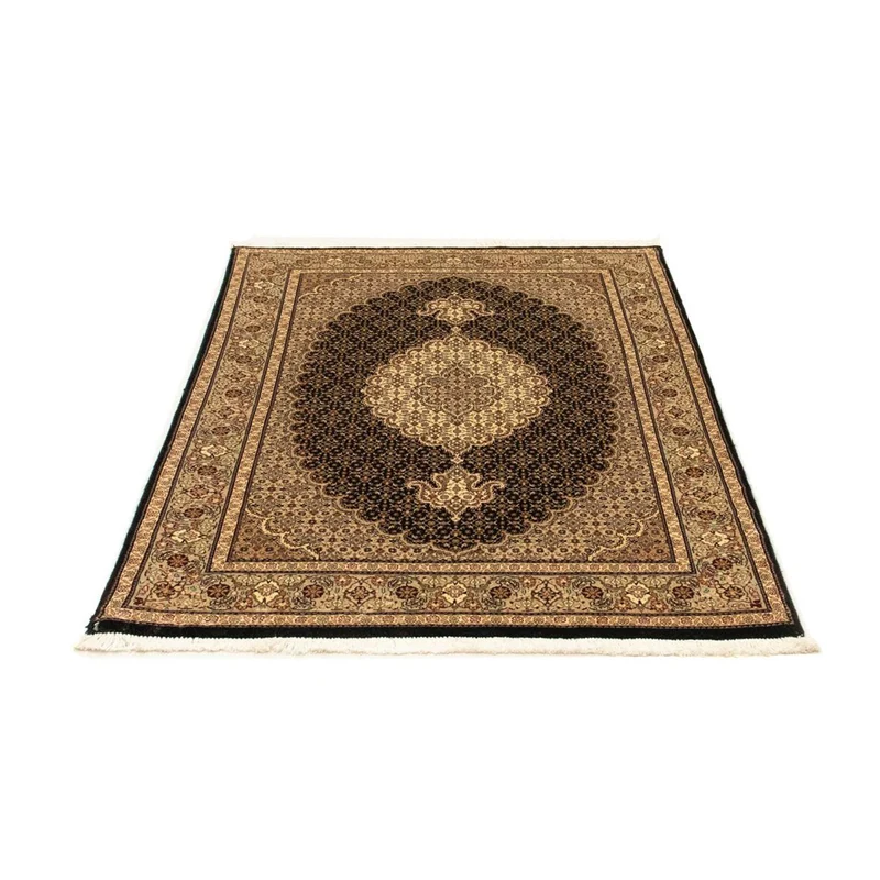Täbriz - 50 Raj Teppich 102x150cm - Perserteppich - dunkelblau