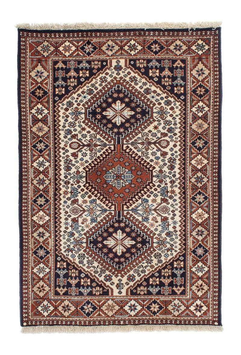Yalameh Teppich 102x147cm - Perserteppich - beige