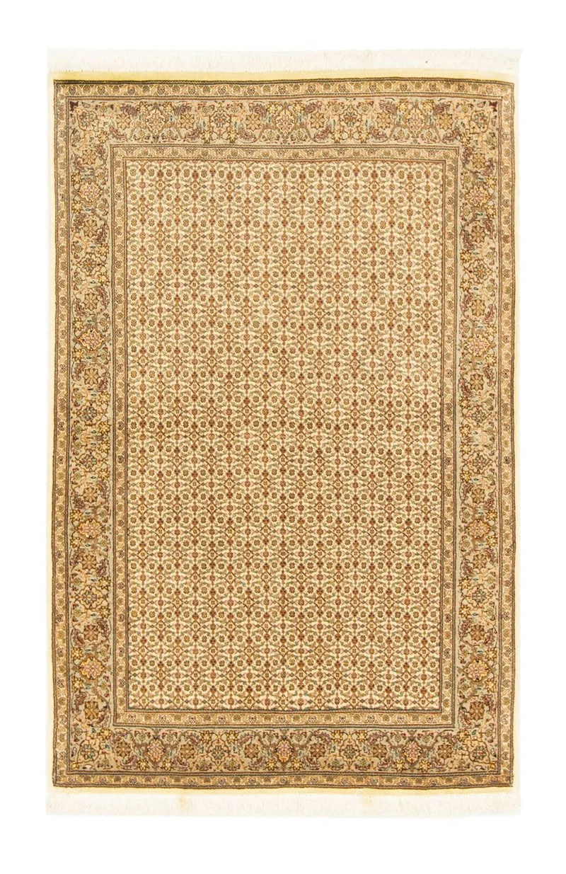 Täbriz - 50 Raj Teppich 101x157cm - Perserteppich - beige