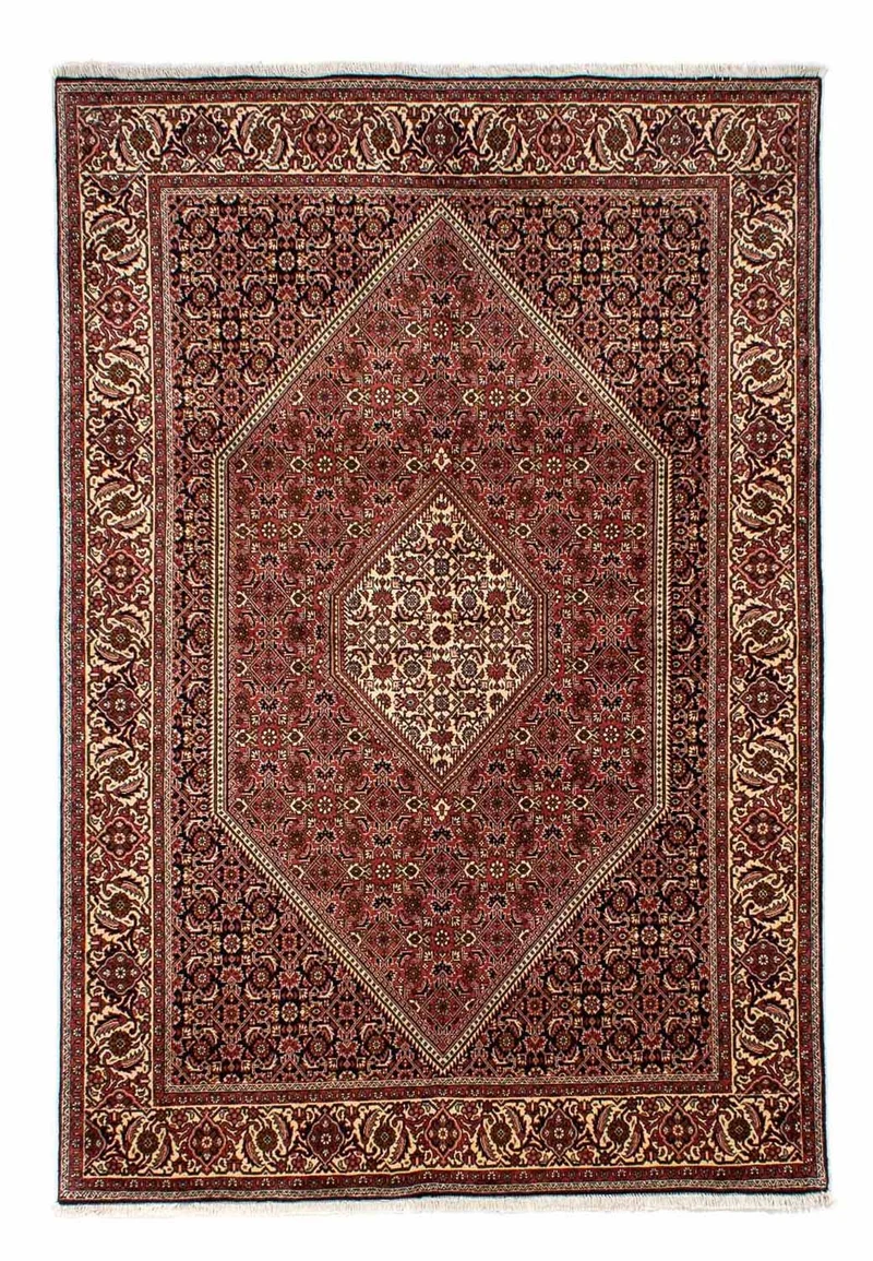 Bidjar Teppich 167x243cm - Perserteppich - dunkelrot