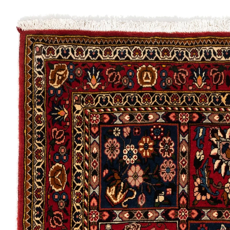 Bachtiar Teppich 112x158cm - Perserteppich - dunkelrot