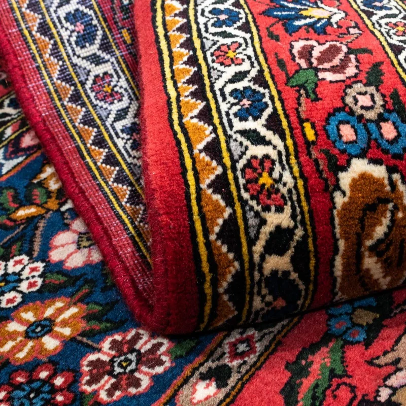 Bachtiar Teppich 112x158cm - Perserteppich - dunkelrot