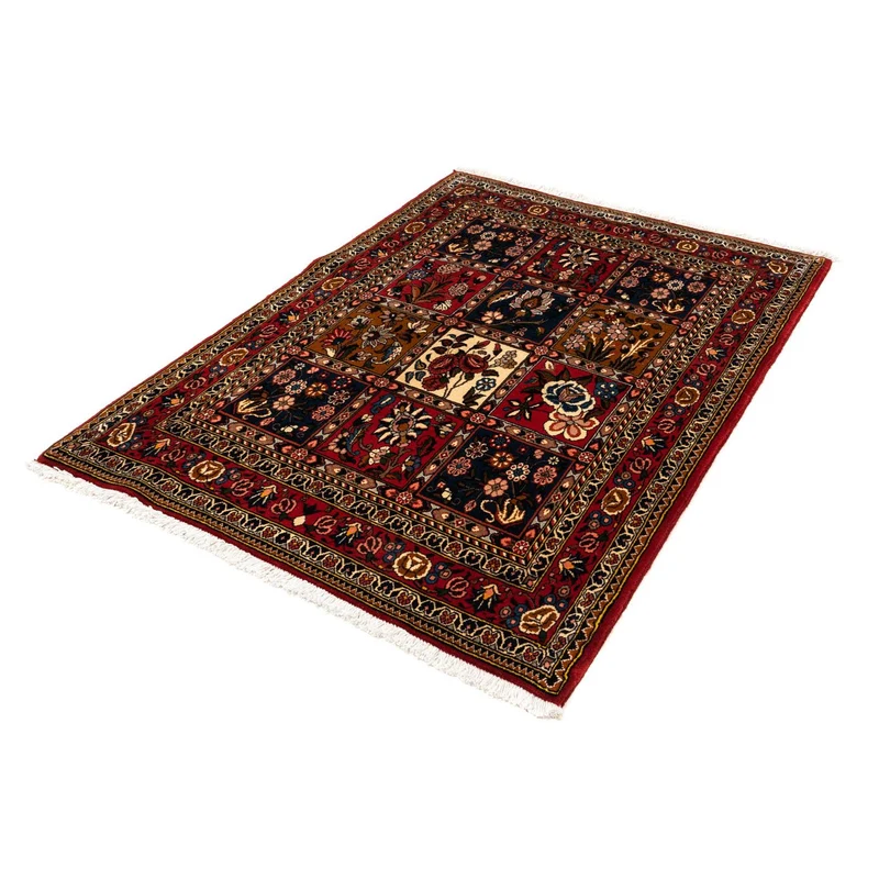 Bachtiar Teppich 112x158cm - Perserteppich - dunkelrot