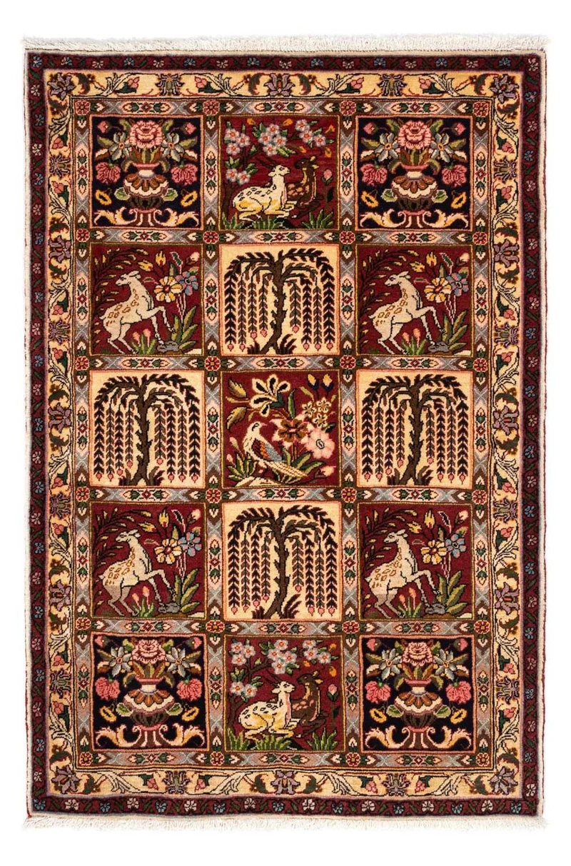 Bachtiar Teppich 103x153cm - Perserteppich - mehrfarbig
