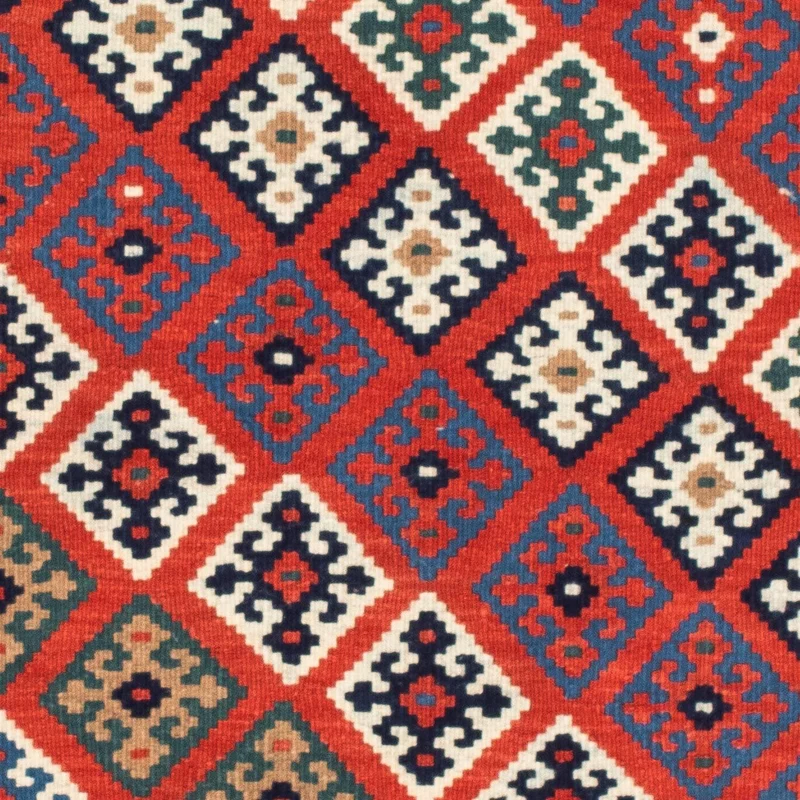 Kelim Teppich - Oriental 100 x 103 cm - mehrfarbig