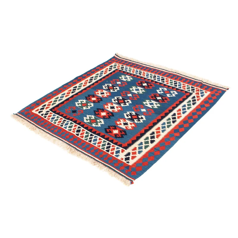 Kelim Fars Teppich 98x100cm - dunkelblau