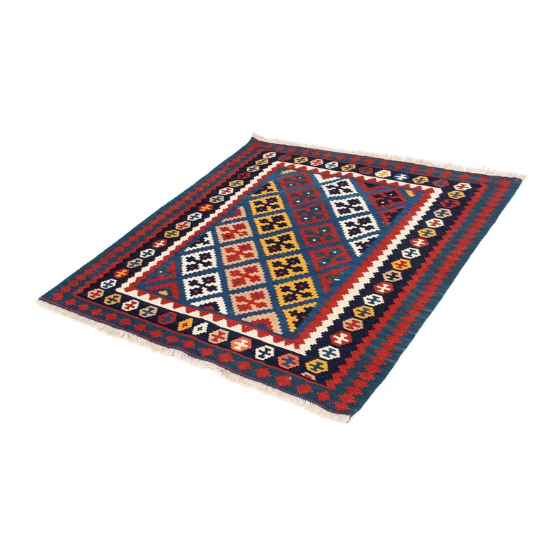 Kelim Fars Teppich 103x104cm - dunkelblau