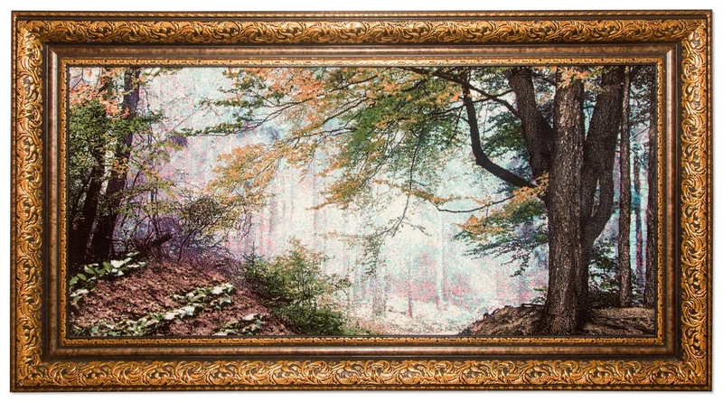Bild-Teppich 64x113cm - Orientteppich - mehrfarbig