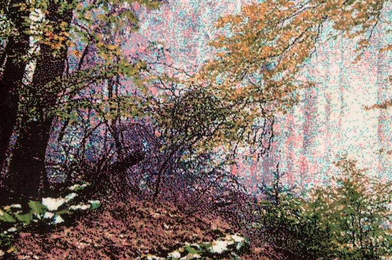 Bild-Teppich 64x113cm - Orientteppich - mehrfarbig