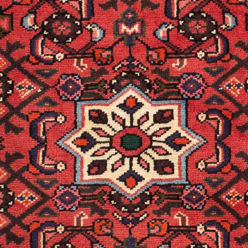 Hosseinabad Teppich 75x198cm - Perserteppich - dunkelrot