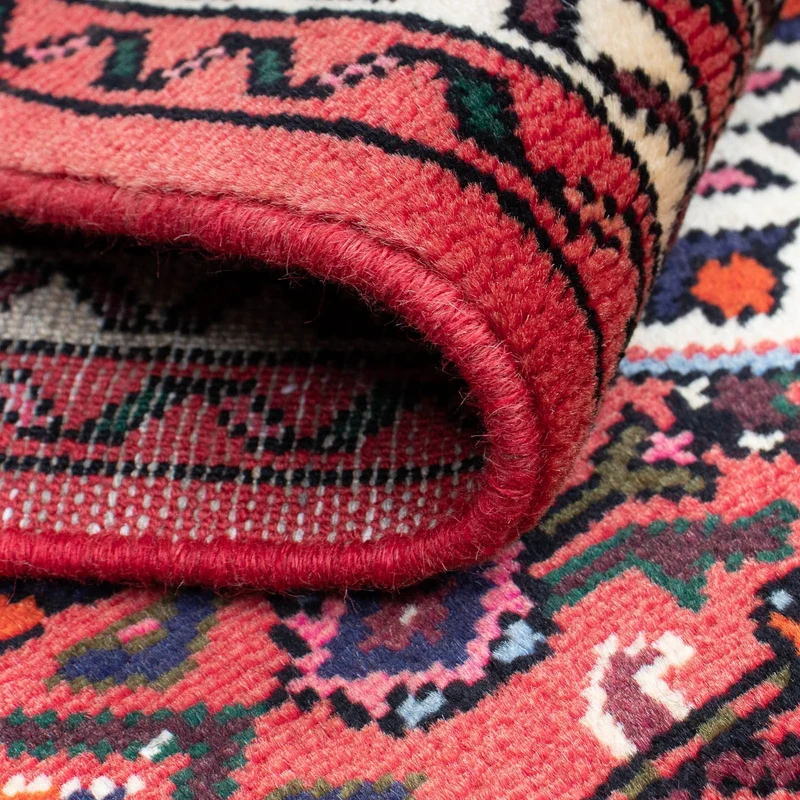 Hosseinabad Teppich 75x198cm - Perserteppich - dunkelrot