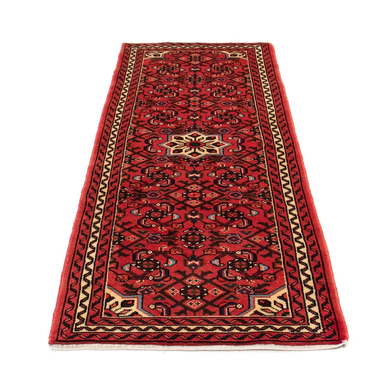 Hosseinabad Teppich 75x198cm - Perserteppich - dunkelrot