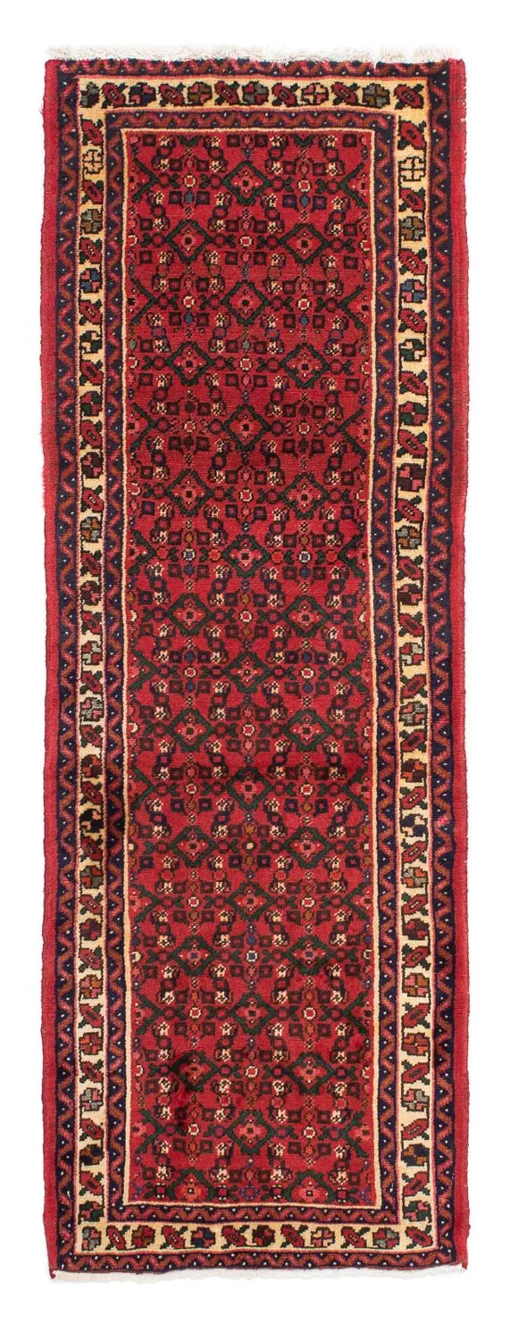 Hosseinabad Teppich 68x195cm - Perserteppich - dunkelrot