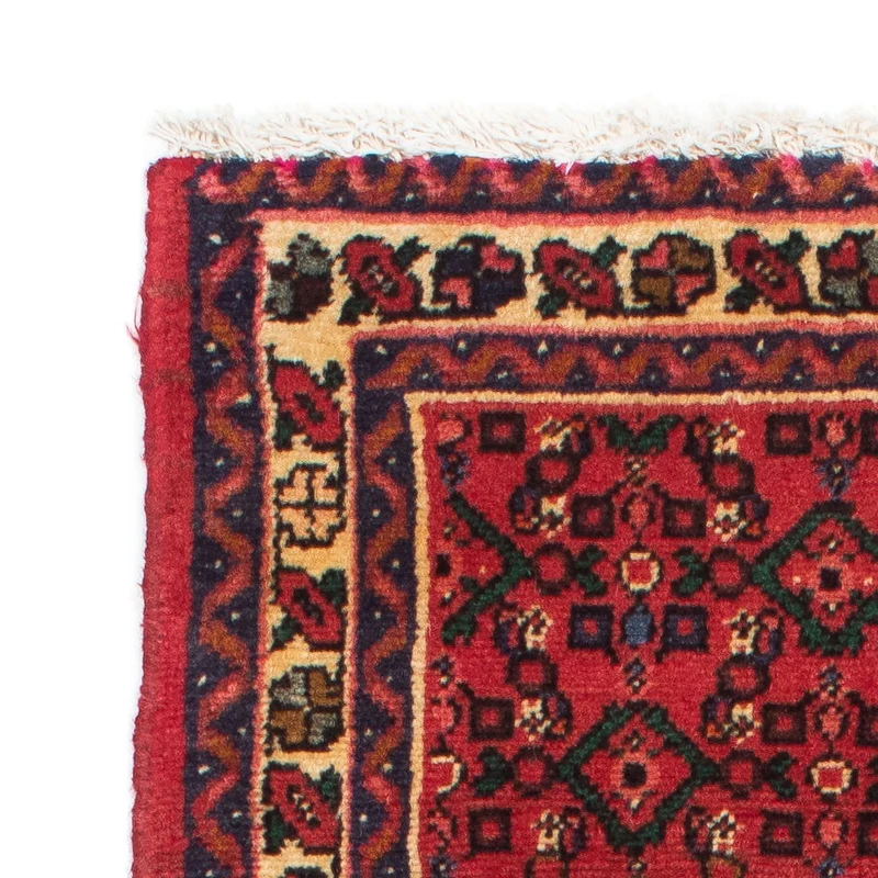 Hosseinabad Teppich 68x195cm - Perserteppich - dunkelrot