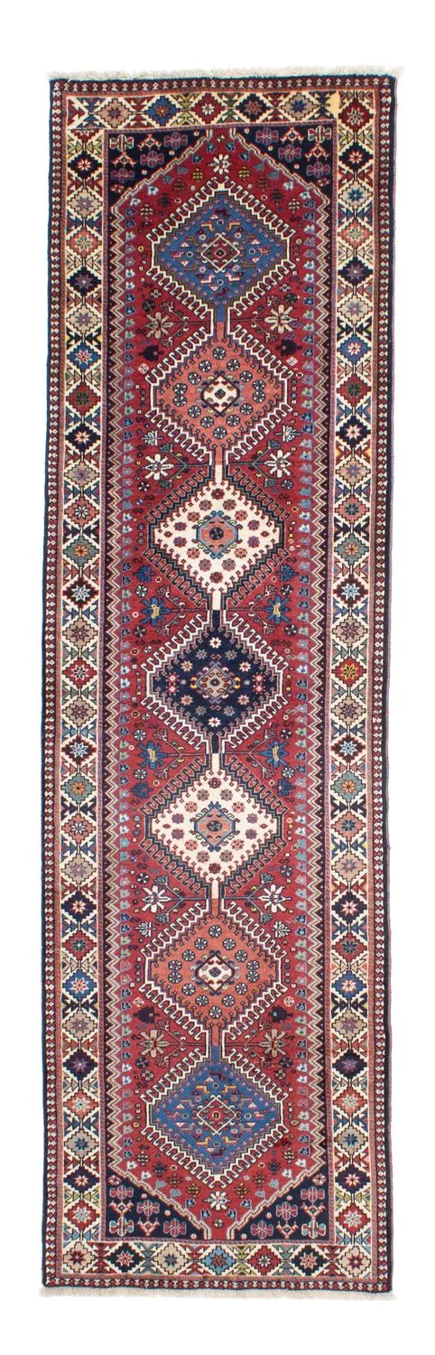 Yalameh Teppich 80x280cm - Perserteppich - dunkelrot