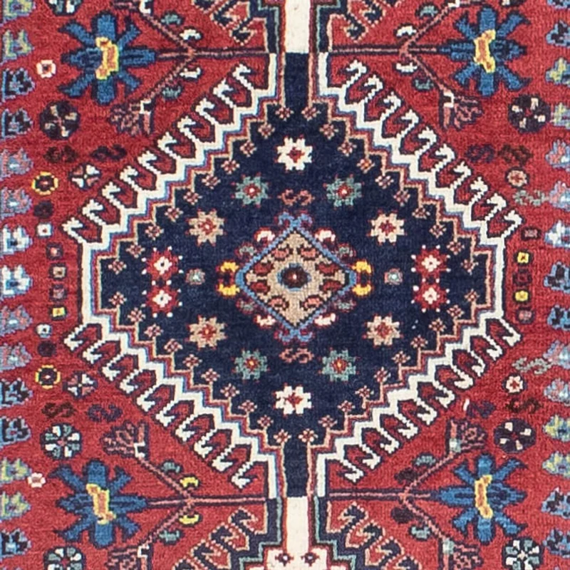 Yalameh Teppich 80x280cm - Perserteppich - dunkelrot