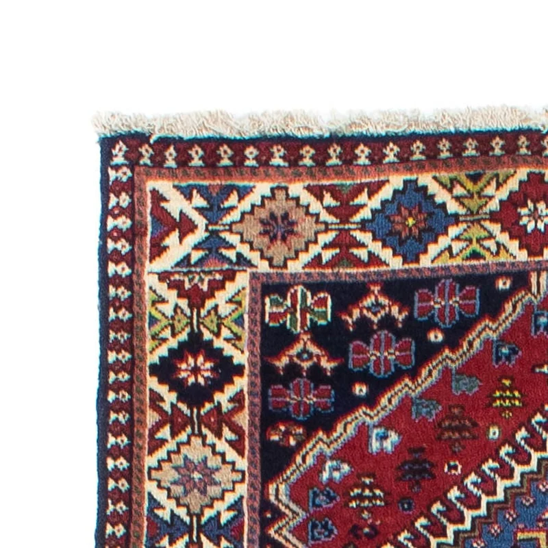 Yalameh Teppich 80x280cm - Perserteppich - dunkelrot