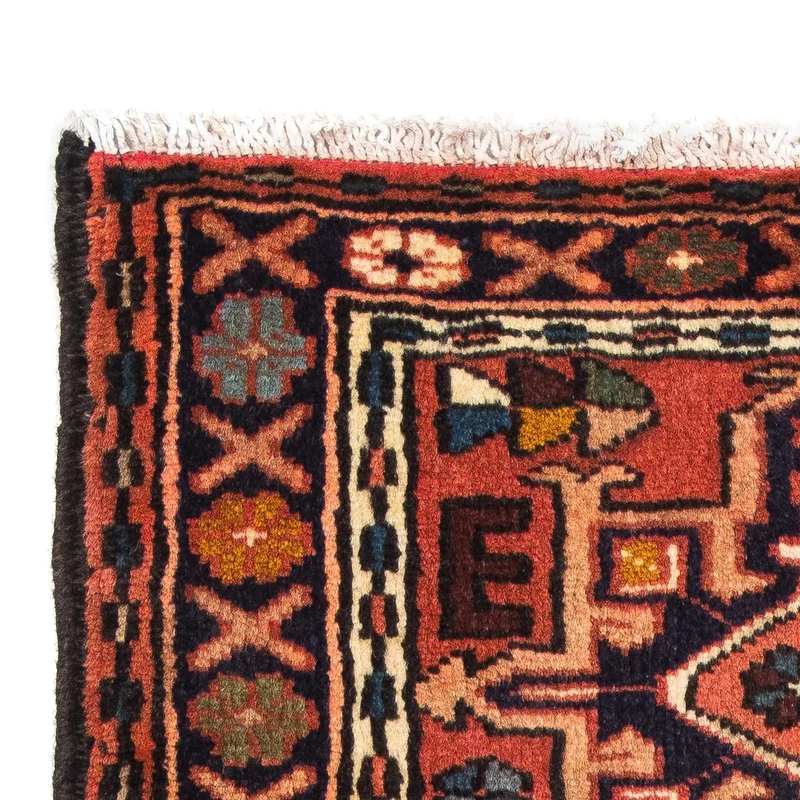 Qaraja Teppich 65x100cm - Perserteppich - rost