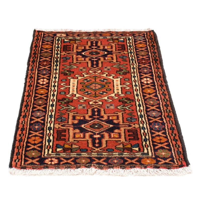 Qaraja Teppich 65x100cm - Perserteppich - rost