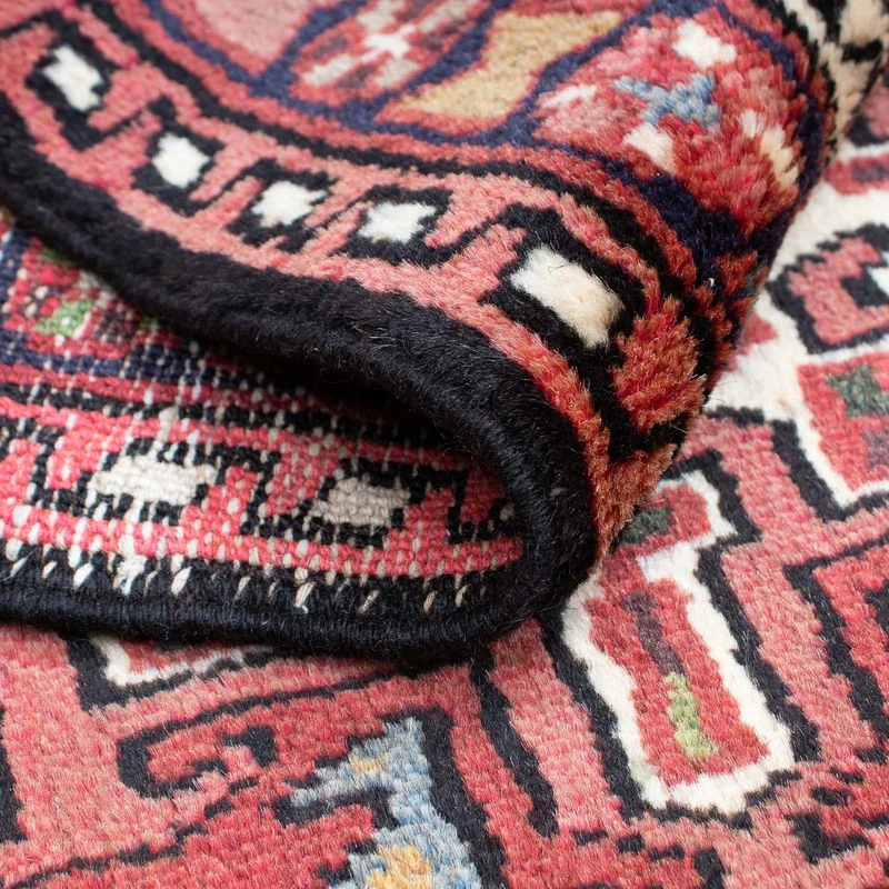 Qaraja Teppich 65x105cm - Perserteppich - dunkelrot