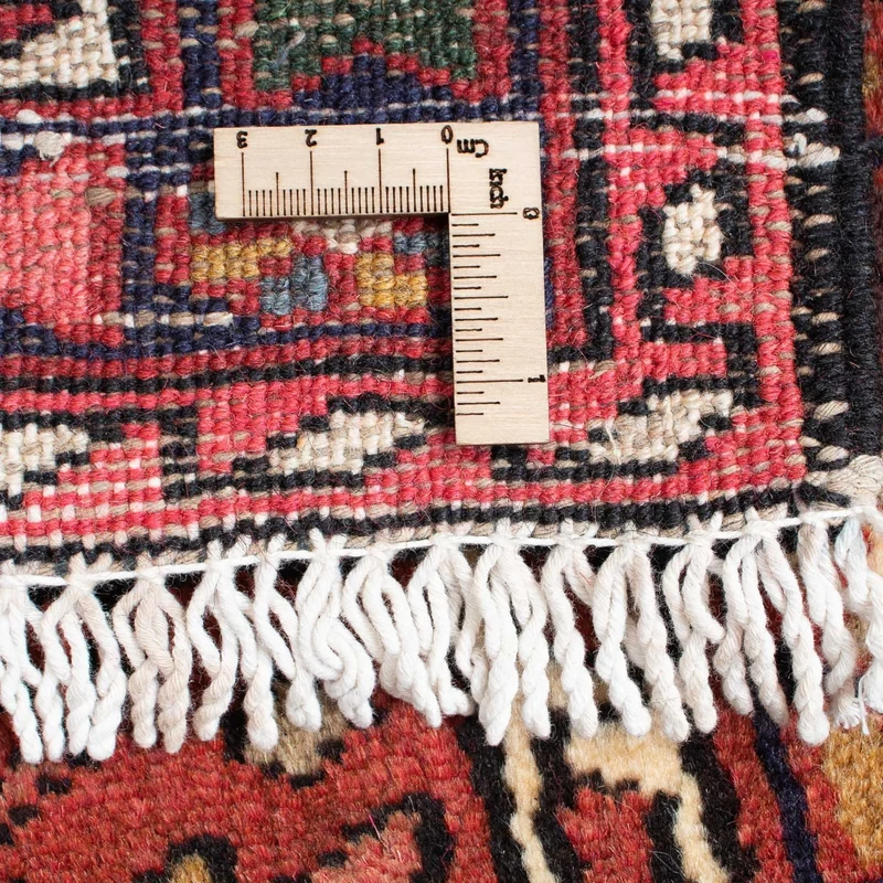 Qaraja Teppich 65x105cm - Perserteppich - dunkelrot