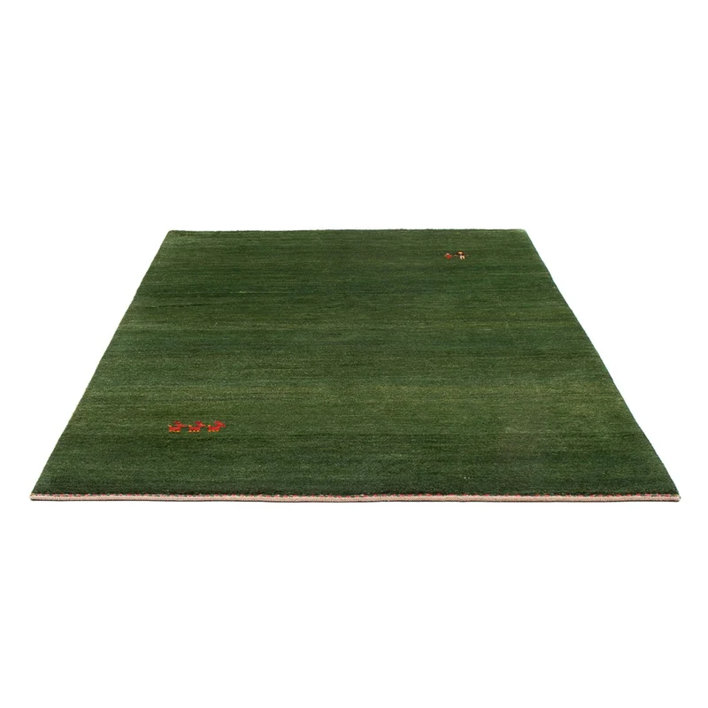 Gabbeh Persisch Teppich 147x203cm - Perserteppich Wollteppich - dunkelgrün