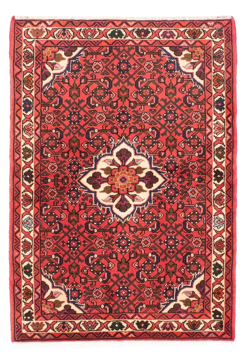 Hosseinabad Teppich 105x155cm - Perserteppich - rot