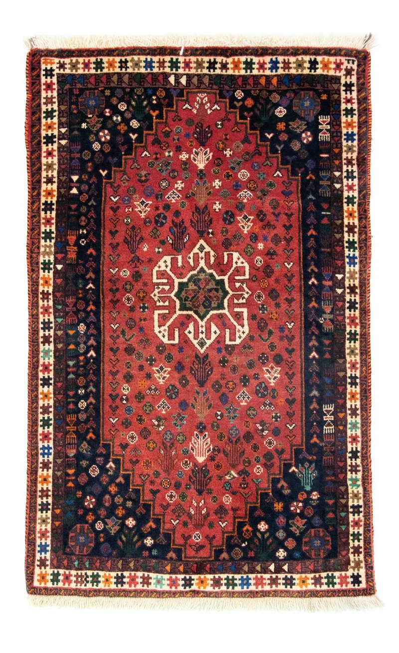 Ghashghai Teppich 92x145cm - Perserteppich - rot